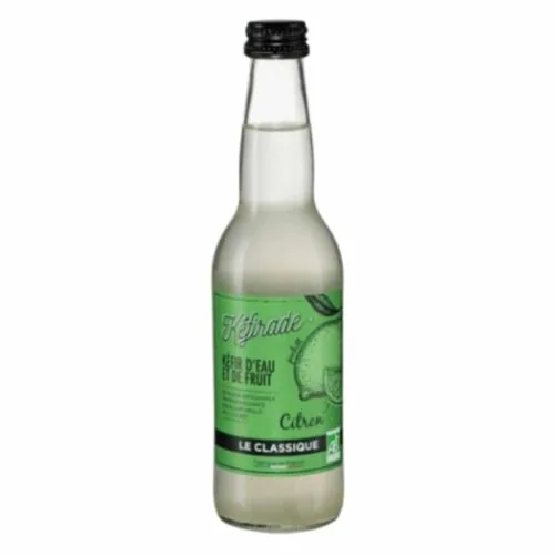KEFIRADE Kefir D’eau et de Fruit le Classique Citron Bio 330ml