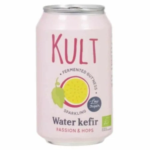 KULT KEFIR D’eau Gazeuse Passion et Houblon Bio 330ml