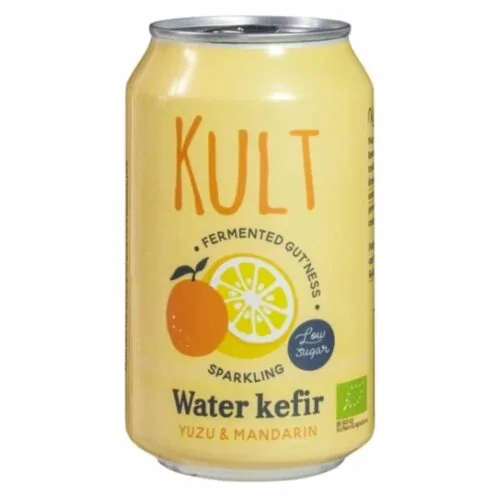 KULT KEFIR D’eau Gazeuse Yuzu et Madarine Bio 330ml