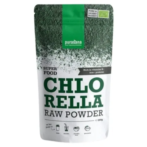 PURASANA Super Food Chlorella Poudre Bio 200g