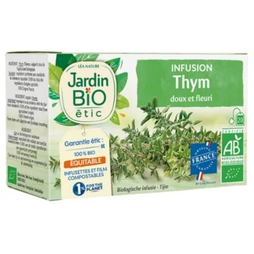 JARDIN BIO Infusion Thym Doux et Fleuri Bio 20u