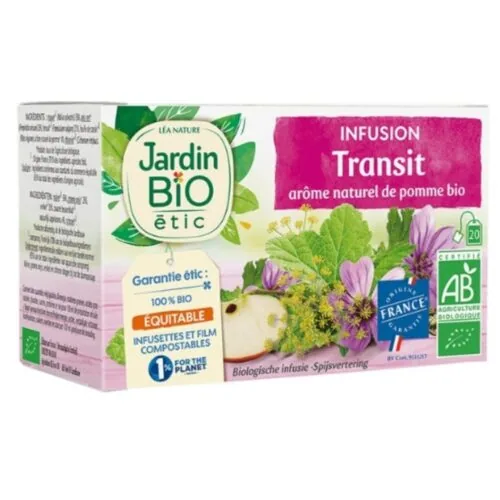 JARDIN BIO Infusion Transit Arome de Pomme Bio 20u