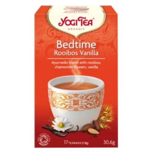 YOGI TEA Bonne Nuit Infusion Ayurvedique Rooibos, Camomille et Vanille Sachets Bio 17u
