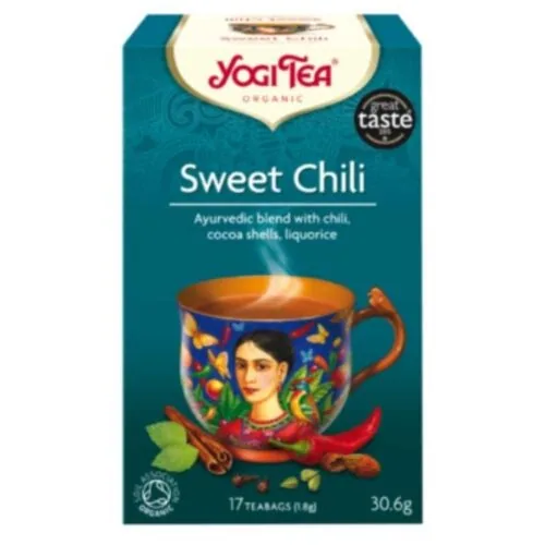 YOGI TEA Chili Doux Infusion Ayurvedique Ecorce de Cacao et Reglisse Sachets Bio 17u