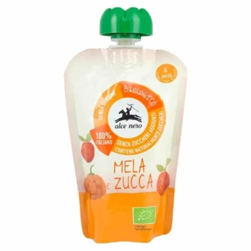 ALCE NERO Puree Pomme et Courge Bio 100g