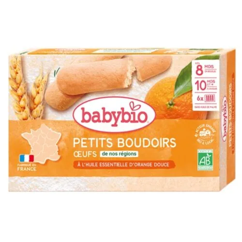 BABYBIO Petits Boudoirs Oeufs 8mois+ Bio 120G