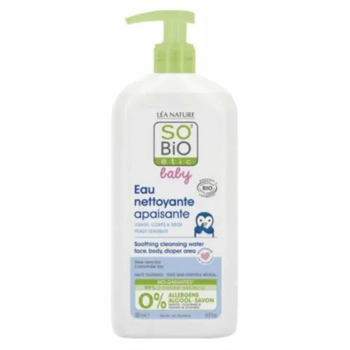 SO BIO Baby Eau Nettoyante Apaisante Bio 500ml