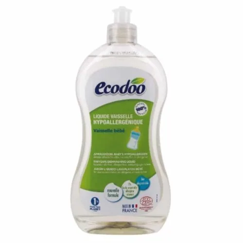 ECODOO Liquide Vaisselle Bebe Hypoallergenique Bio 500ml