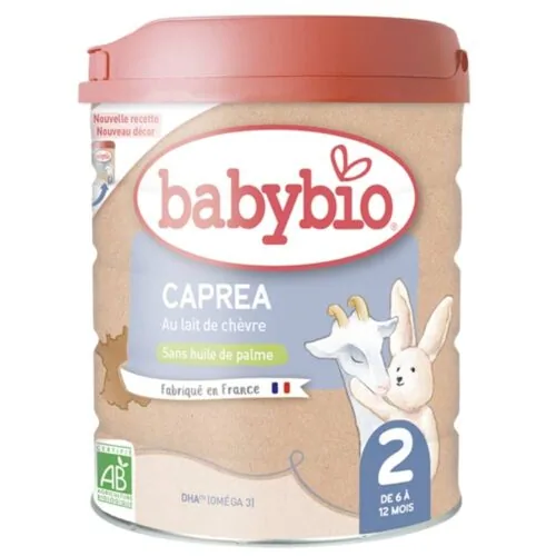 BABYBIO Caprea 2 au Lait de Chevre sans Huile de Palme 6-12mois Bio 800g