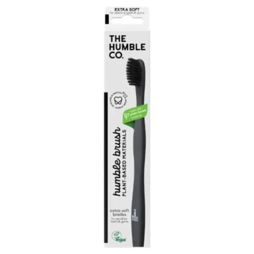 HUMBLE Brosse a Dents a Base de Plantes Noire 1u