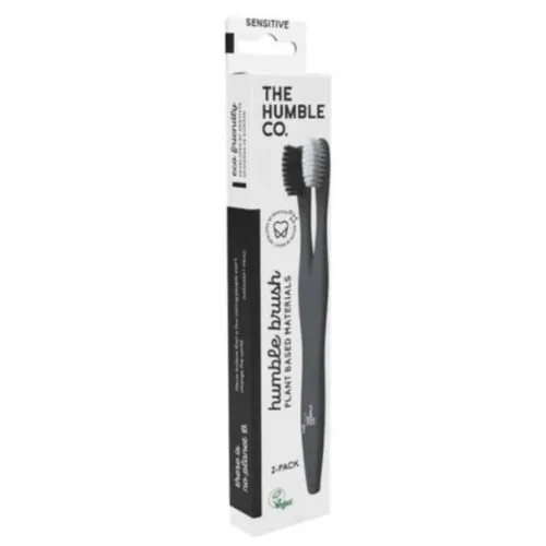 HUMBLE Brosses a Dents a Base de Plantes Noire et Blanche 2u