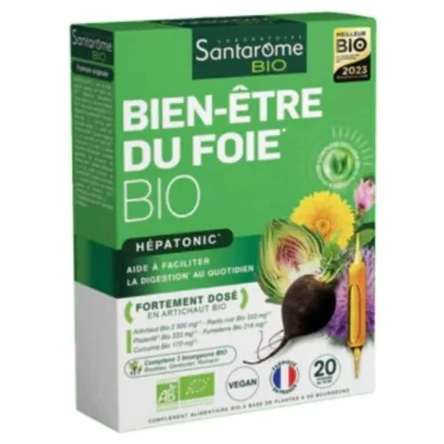 SANTAROME Bio Bien Etre du Foie Hepatonic Ampoules 20u