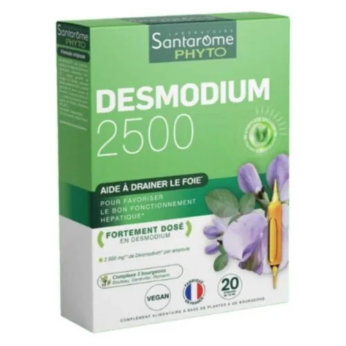 SANTAROME PHYTO Desmodium 2500 Draine le Foie Ampoules 20u