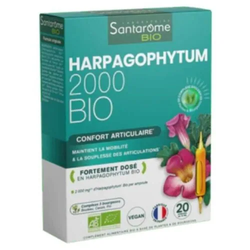 SANTAROME Bio Harpagophytum 2000 Confort Articulaire Ampoules 20u