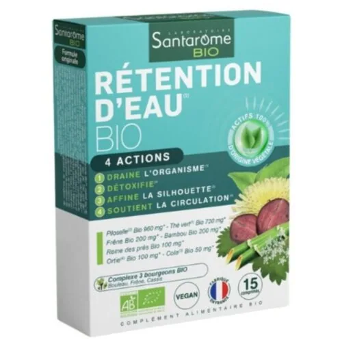 SANTAROME Bio Retention D’eau 4 Actions 15 Comprimes