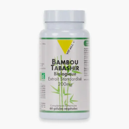 VITALL+ Bambou Tabashir Biologique Extrait Standardise 200mg 60 Gelules