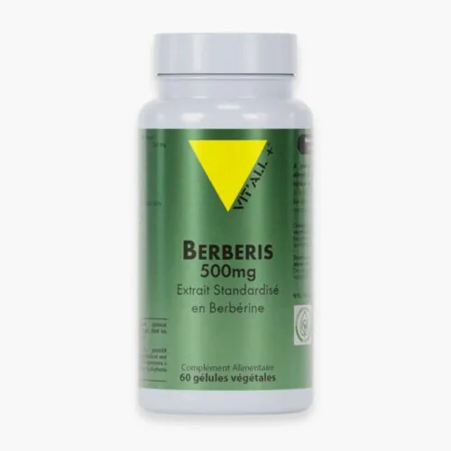 VITALL+ Berberis 500mg Extrait Standardise en Berberine 60 Gelules