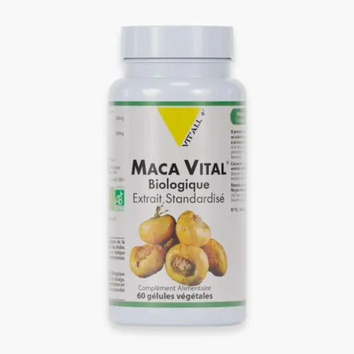 VITALL+ Maca Vital Biologique 500mg Extrait Standardise 30 Gelules