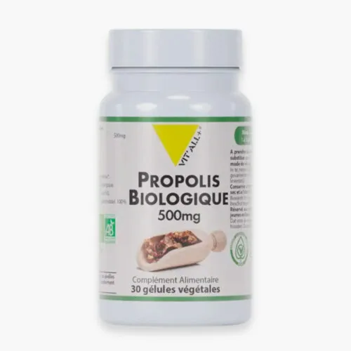 VITALL+ Propolis Biologique 500mg 30 Gelules
