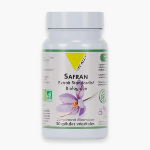 VITALL+ Safran Biologique Extrait Standardise 30 Gelules