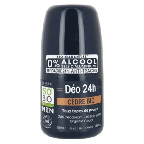 SO BIO Men Deo-Soin Deodorant 24h Cedre Bio 50ml