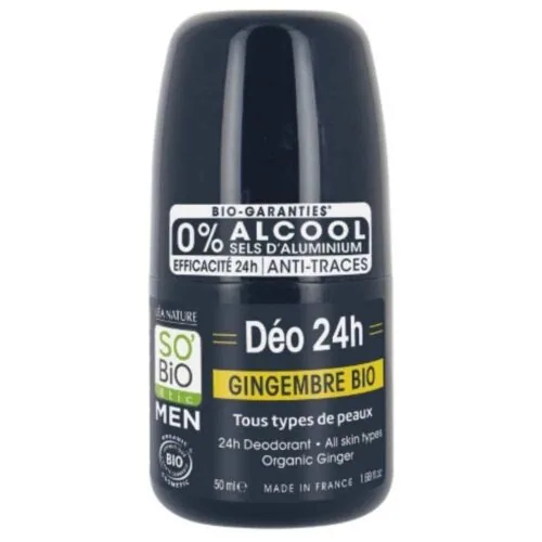 SO BIO Men Deo-Soin Deodorant 24h Gingembre Bio 50ml