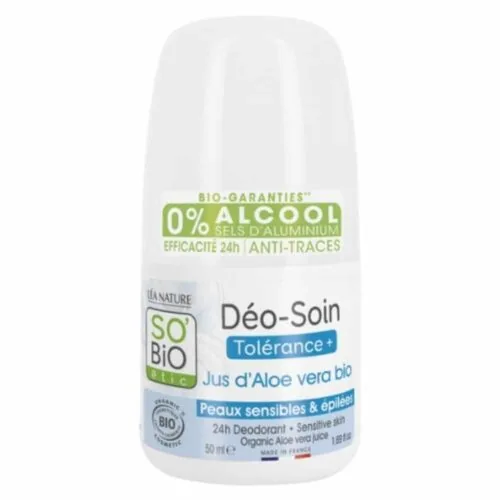 SO BIO Deo-Soin Deodorant Tolerance+ Jus D’aloe Vera Bio 50ml