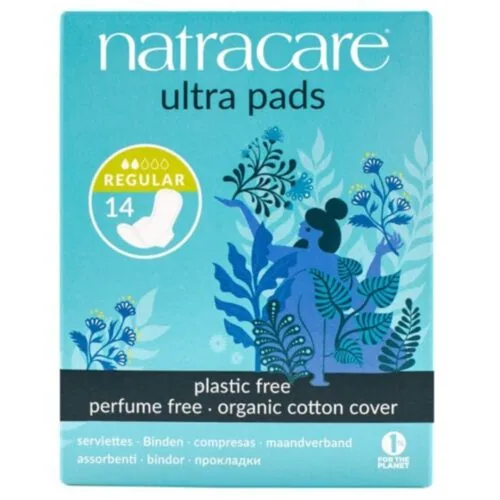 NATRACARE Serviettes Ultra Normal avec Ailettes Bio 14u