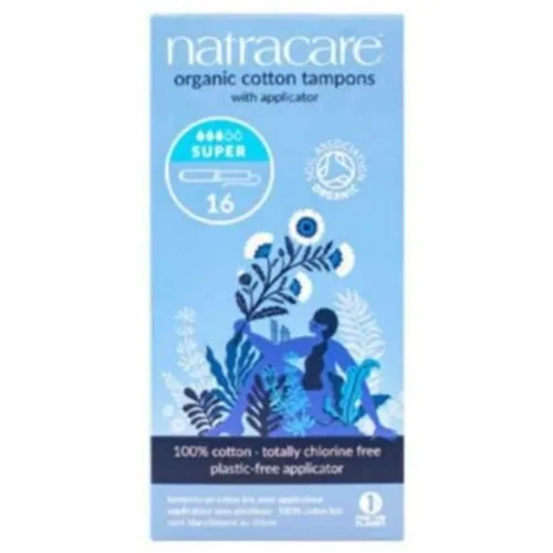 NATRACARE Tampons Super avec Applicateur Bio 16u