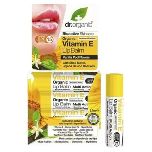 DR ORGANIC Baume a Levres Vitamine E Bio 5, 7ml