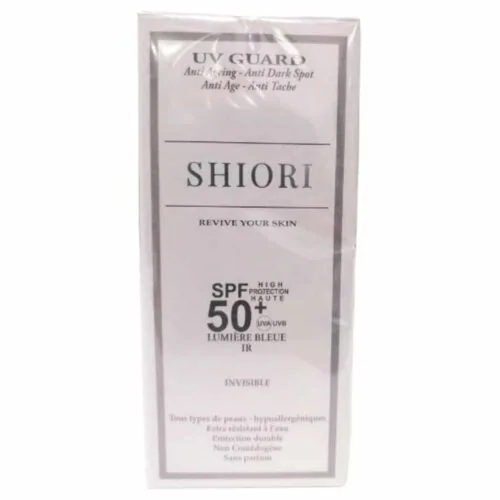SHIORI Uv Guard Ecran Solaire Anti-Age et Anti-Taches SPF50+ 50ml
