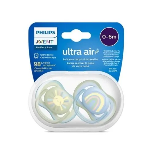 AVENT Sucette Ultra Air 0-6m Boy Scf085/58