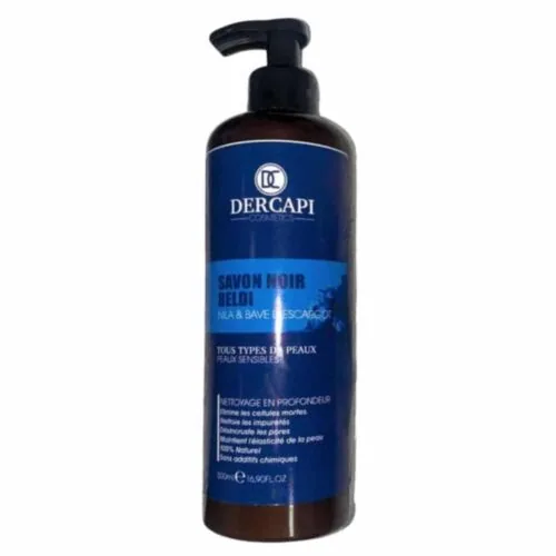 DERCAPI Savon Noir Beldi Aker Fassi et Bave D’escargot 500ml