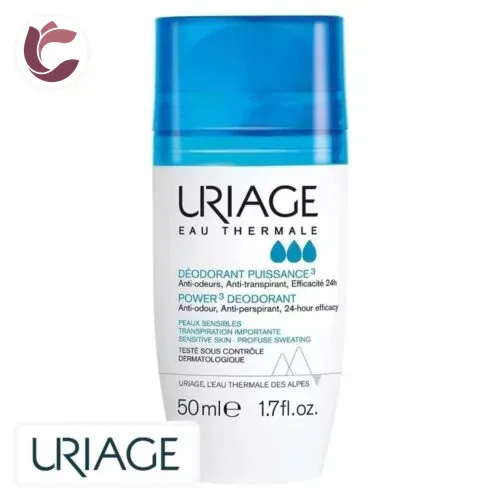 URIAGE Deodorant Puissance 3 Anti-Transpirant 24h Roll-On 50ml