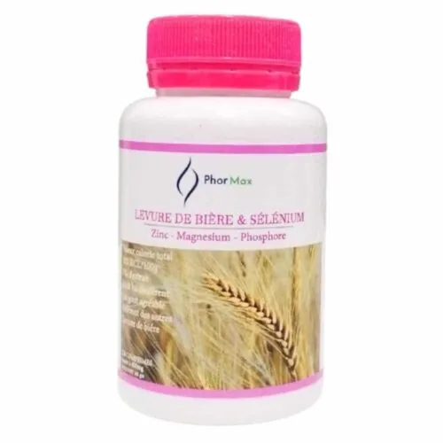 PHORMAX Levure de Biere et Selenium Zinc, Magnesium et PHOSPHORE 120 Comprimes