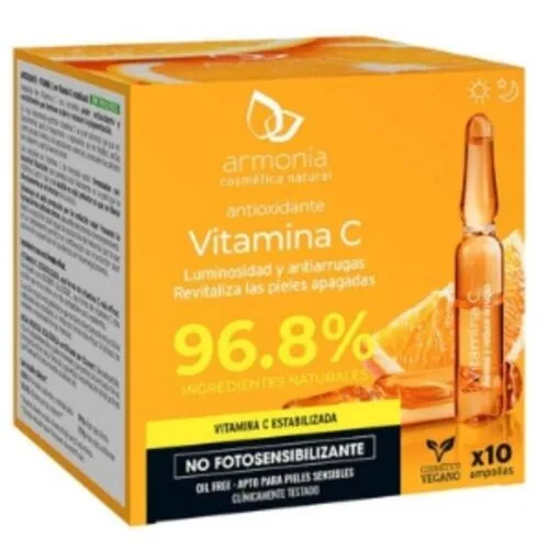 ARMONIA Antioxydants Vitamine C Eclat et Anti-Rides Ampoules 10x 2ml