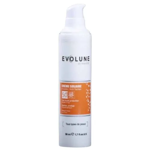 EVOLUNES Bi-White Creme Solaire Invisible Anti-Taches SPF50+ 50ml