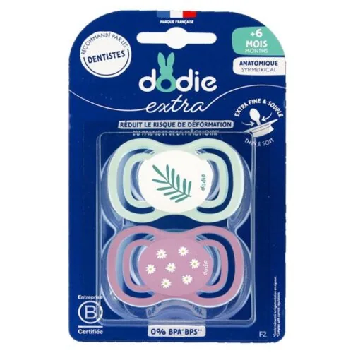 DODIE Sucette +6mois Duo Extra Fine Rose F2 2365