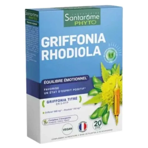 SANTAROME Griffonia Rhodiola 20 Ampoules