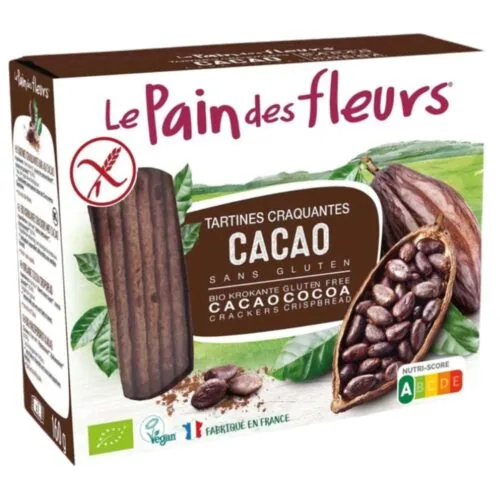 LE PAIN DES FLEURS Tartines Craquantes au Cacao sans Gluten 150g