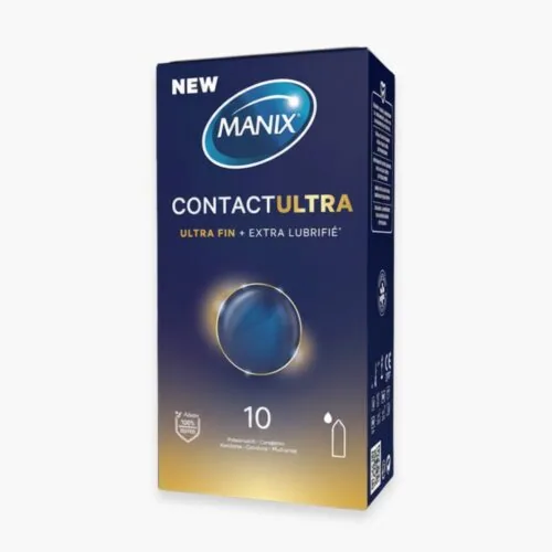 MANIX Preservatif Contact Ultra (ultra-Fin et Extra Lubrifie) 10u