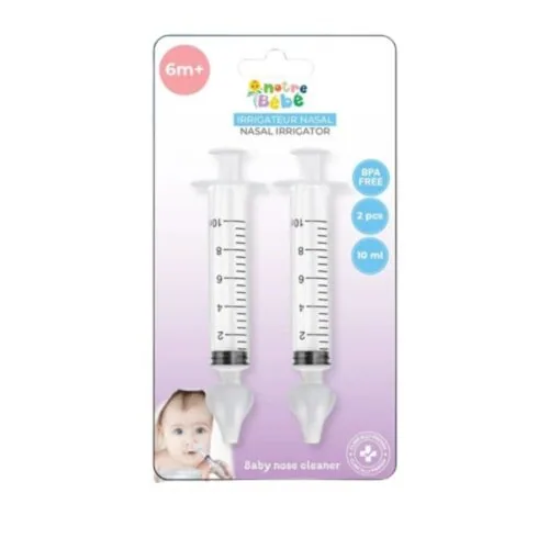 NOTRE BEBE Seringue Irrigateur Nasal 2 Pieces
