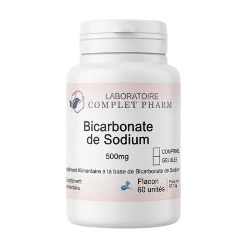 COMPLET PHARM LAB Bicarbonate de Sodium 500mg 60 Gelules