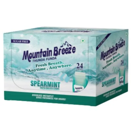 MOUNTAIN BREEZE Spearmint 24 Strips