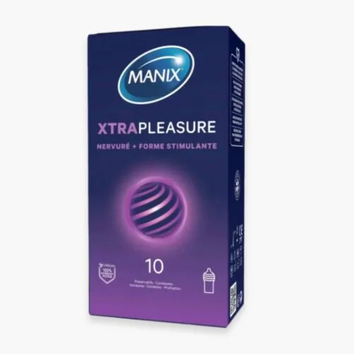 MANIX Preservatif Xtra Pleasure (nervure et Forme Stimulante) 10u