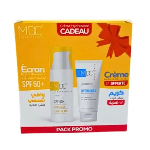 MDC Synergy Ecran Solaire Pnm Spf50+ 50ml+Hydra Max Creme Pack