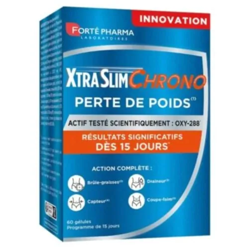 FORTE PHARMA Xtraslim Chrono Perte de Poids Action Complete 60 Gelules