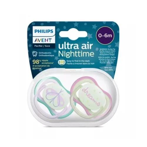 AVENT Suc Ultra Air Night Time 0-6m Scf376/19 Girl