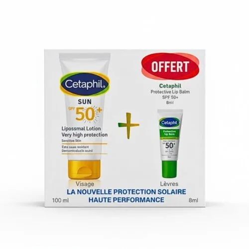 CETAPHIL Sun Lotion Spf50+ 100ml+Protective Lip Balm Spf50+ 8ml Pack