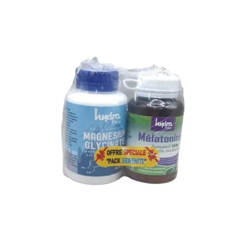 HYDRA PLUS Magnesium Gly 60gelules+Melatonine 36gelule Pack Serenite